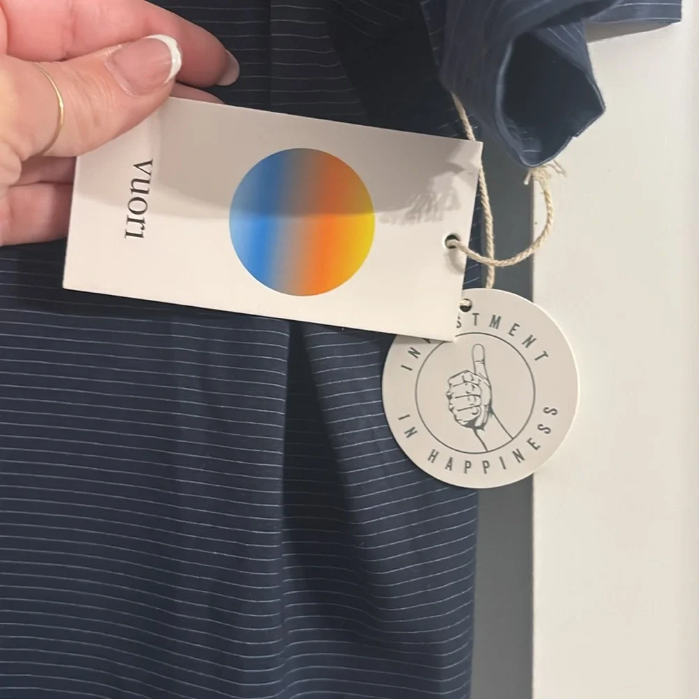 VUORI Linear Tech Tee MENS SIZE MEDIUM BLUE - Picture 8 of 10